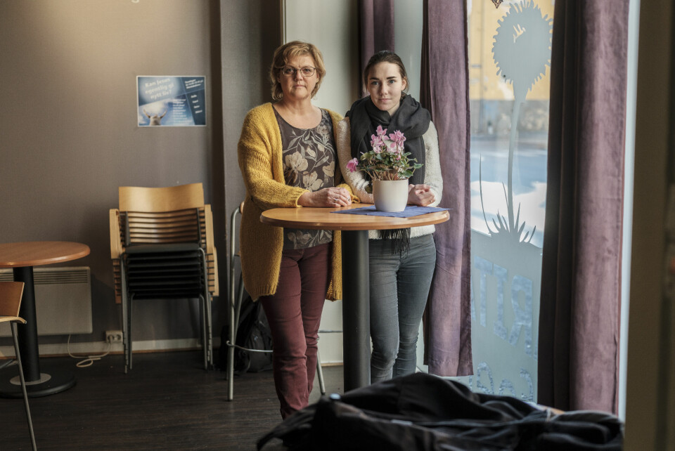 Silje Omland og Kristin Strandengen arbeider i Marita Women-Bo. De er fortvilet over at kvinner som er ofre for menneskehandel blir utvist fra Norge.