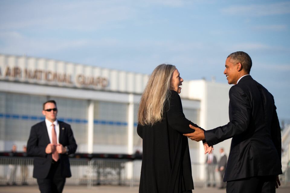 I fjor fikk Marilyn Robinson besøk av tidligere president Barack Obama som ville samtale med henne om det som virkelig betyr noe. Slik formulerte han det i et intervju som siden gikk verden rundt og snart blir gjenutgitt i essaysamlingen What Are We Doing Here?. Foto: Matthew Putney