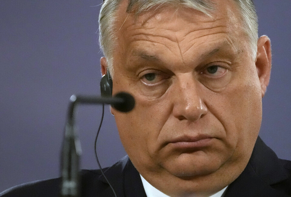 STATSMINISTER: Ungarns statsminister Viktor Urban omgår ofte nasjonalforsamlingen og styrer mye gjennom dekreter under pandemien. Ungarns statsminister Viktor Urban omgår ofte nasjonalforsamlingen og styrer mye gjennom dekreter under pandemien.Foto. AP / NTB