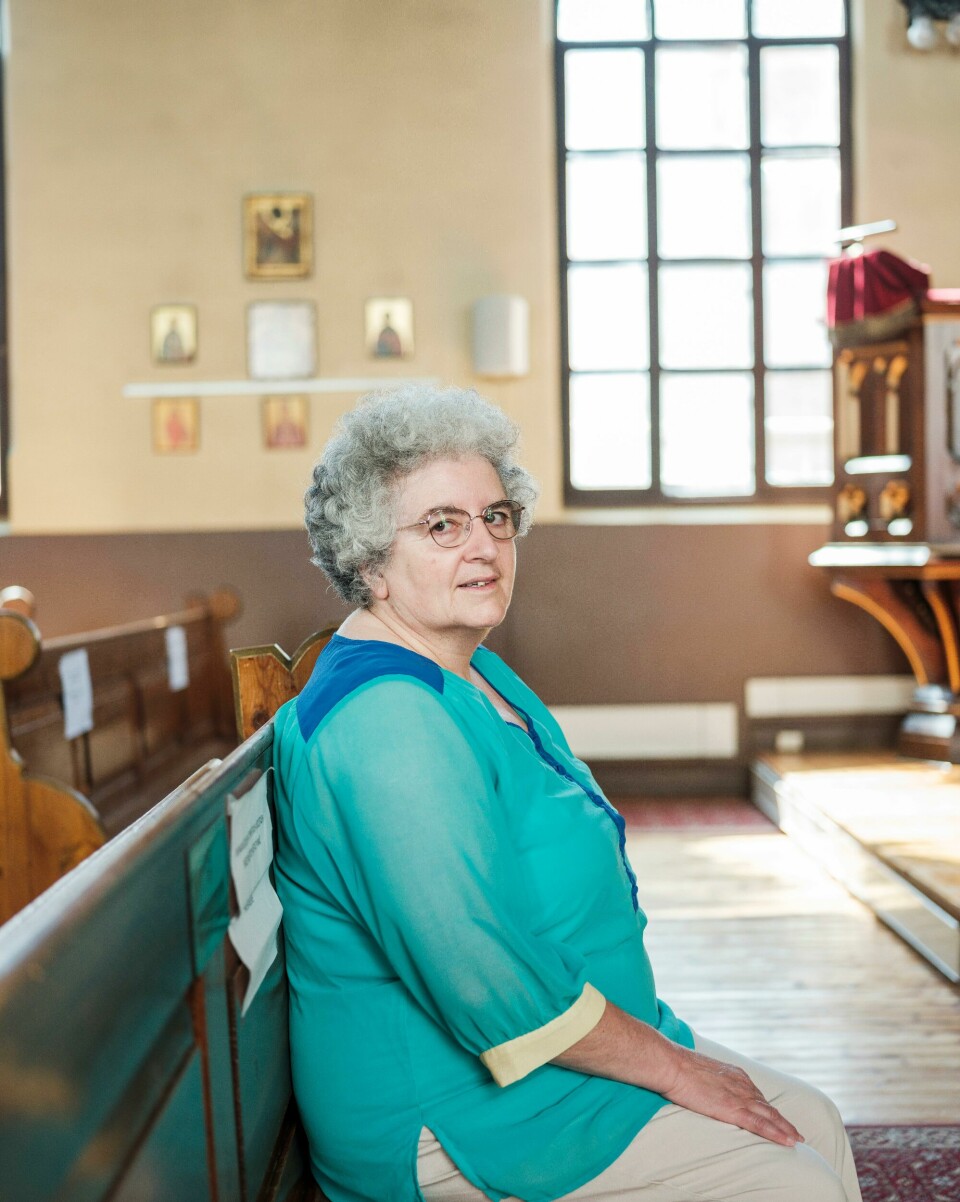 – Det er et maktspill, jeg tror ikke det er noe annet som ligger bak, sier Kiriaki Papadopoulou Samuelsen om at Kariye-museet omgjøres til moské. Kiriaki Papadopoulou Samuelsen, menighetsforvalter i Maria Bebudelses kirke, som er den gresk-ortodokse kirken i Oslo.