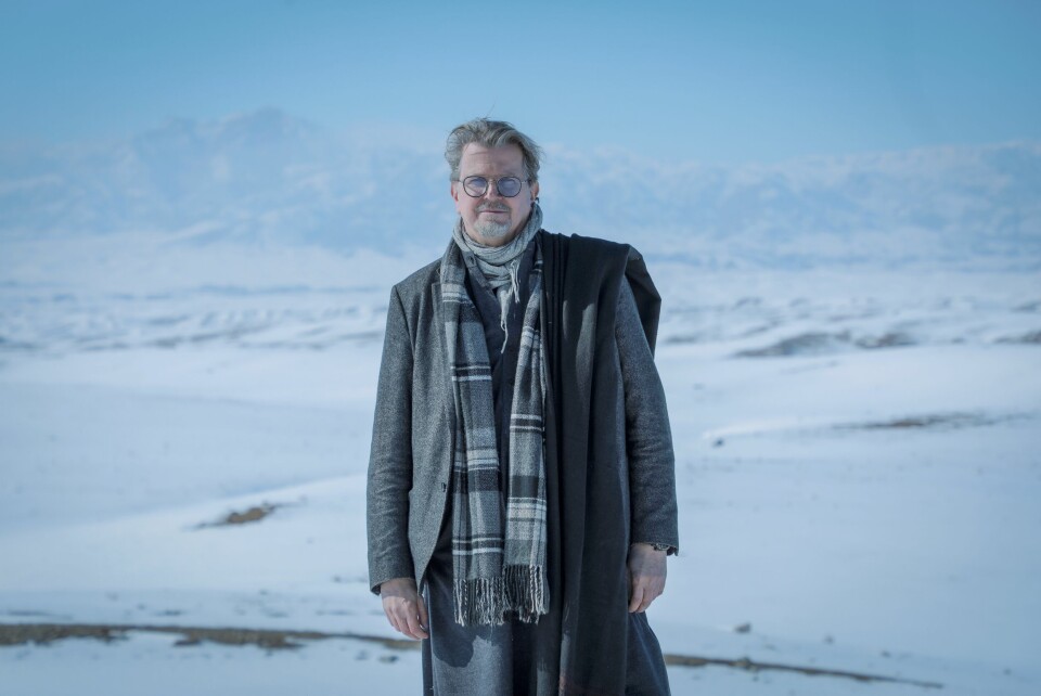 PROVINS: Terje Watterdal i Naw Abad-landsbyen i Ghazni-provinsen. Terje Watterdal, landdirektør i Afghanistankomiteen