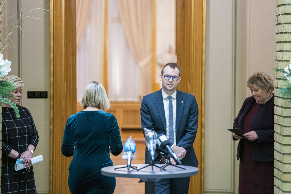 KRISTNE FLYKTNINGER: Frp-leder Siv Jensen vektla gjennomslag for å prioritere kristne kvoteflykninger. KrF-leder Kjell Ingolf Ropstad påpeker at det handler om flere religiøse grupper.