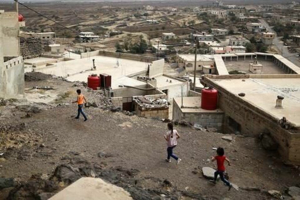 Druserne er en minoritet i Syria. Her fra byen Shreihi i det sørlige Syria.