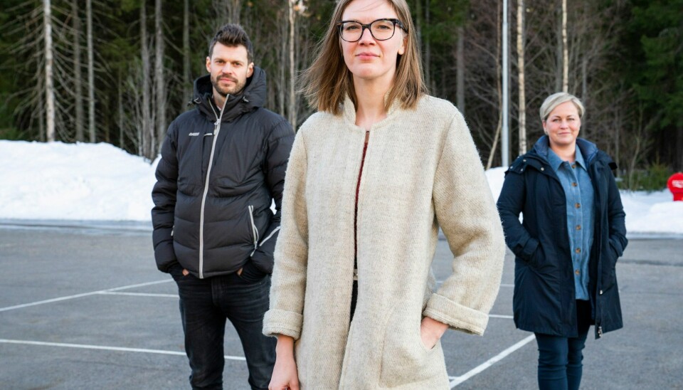 FJERNER PUNKT: Rødts ledertrio består av f.v.: leder Bjørnar Moxnes, Marie Sneve Martinussen og Silje Josten Kjosbakken. Partiet har i helgen avholdt digitalt landsmøte der det er vedtatt at partiet fjerner punktet om sluttdato for norsk oljeproduksjon fra partiprogrammet. Foto: Håkon Mosvold Larsen / NTB
