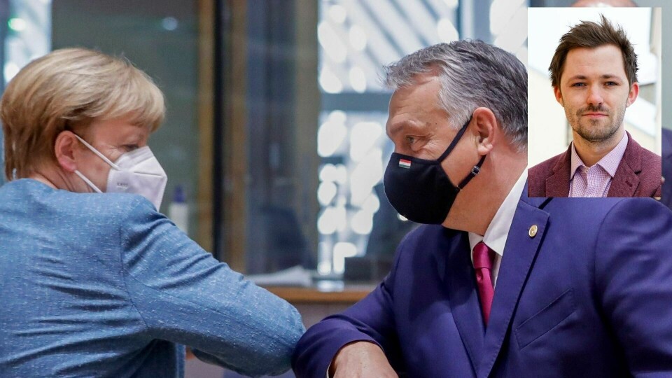 EU har mangla kuler, krutt og våpen i krigen mot dei autoritære kreftene som trugar unionen frå innsida. Mange har med rette kalla unionen tannlaus, skriv Emil André Erstad. Her møtes Angela Merkel og Viktor Orbán i Berlin. EU har mangla kuler, krutt og våpen i krigen mot dei autoritære kreftene som trugar unionen frå innsida. Mange har med rette kalla unionen tannlaus, skriv Emil André Erstad. Her møtes Angela Merkel og Viktor Orbán i Berlin.
