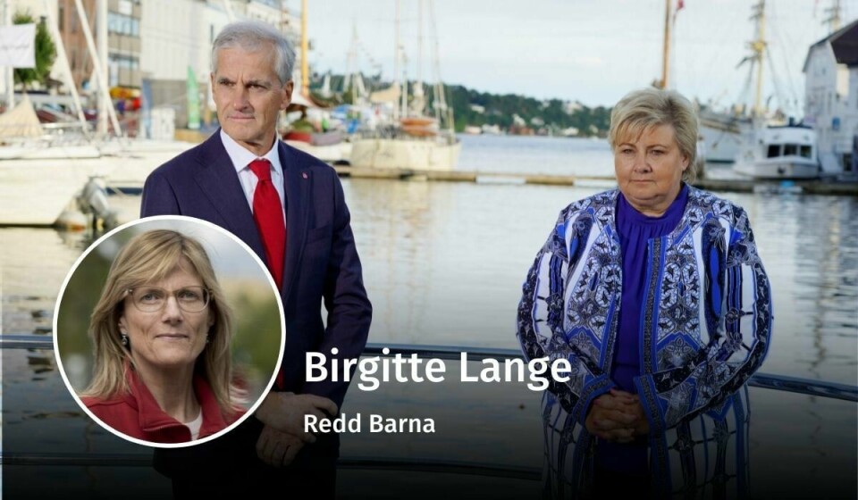 FATTIGDOMSBEKJEMPELSE: – Redd Barna stiller seg undrende til at de eneste to partiene som ikke vil øke barnetrygden, er nettopp de to største regjeringspartiene i Norge: Arbeiderpartiet og Høyre, skriver generalsekretæren. Birgitte Lange, barnefattigdom, debatt
