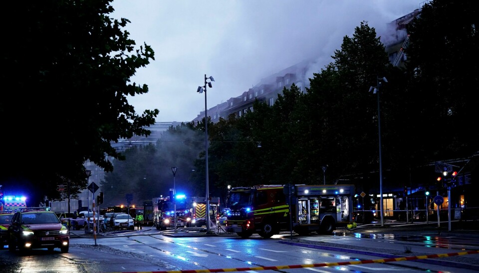 SVERIGE: En stor eksplosjon har inntruffet i et leilighetsbygg sentralt i Göteborg. En stor eksplosjon har inntruffet i et leilighetsbygg sentralt i Göteborg. Foto: BJÖRN LARSSON ROSVALL/TT / NTB
