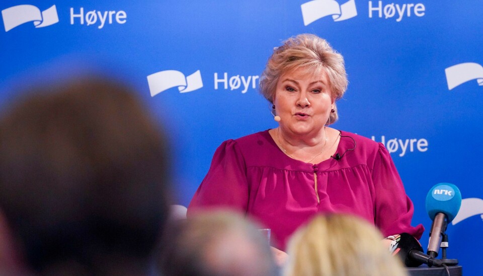 NORGE: PST må gå gjennom sine kriterier for å vurdere voldspotensialet hos folk de har i kikkerten, mener Høyre-leder Erna Solberg. PST må gå gjennom sine kriterier for å vurdere voldspotensialet hos folk de har i kikkerten, mener Høyre-leder Erna Solberg. Foto: Terje Bendiksby / NTB