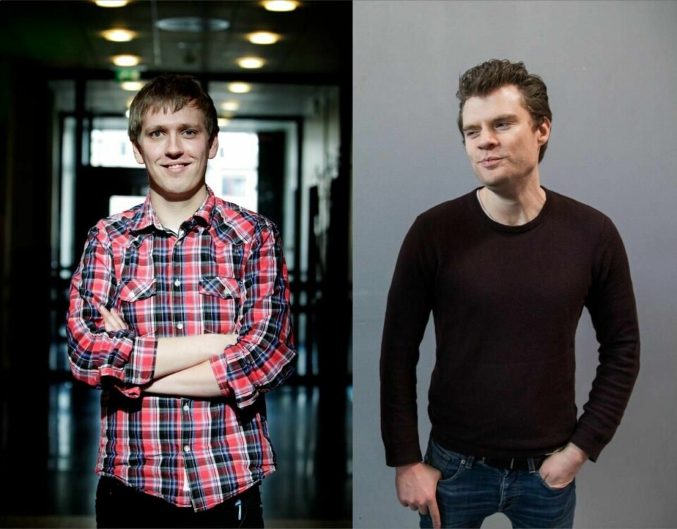 Olav Magnus Linge (til venstre) var leder i SU i 2010-2012. Han ble etterfulgt av Andreas Halse (til høyre). Nå har begge meldt overgang til Ap.