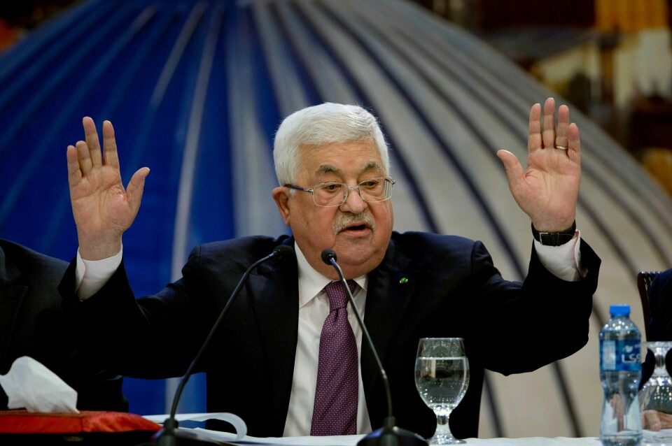 President Mahmoud Abbas vil ikke godta Donald Trumps såkalte fredsplan.