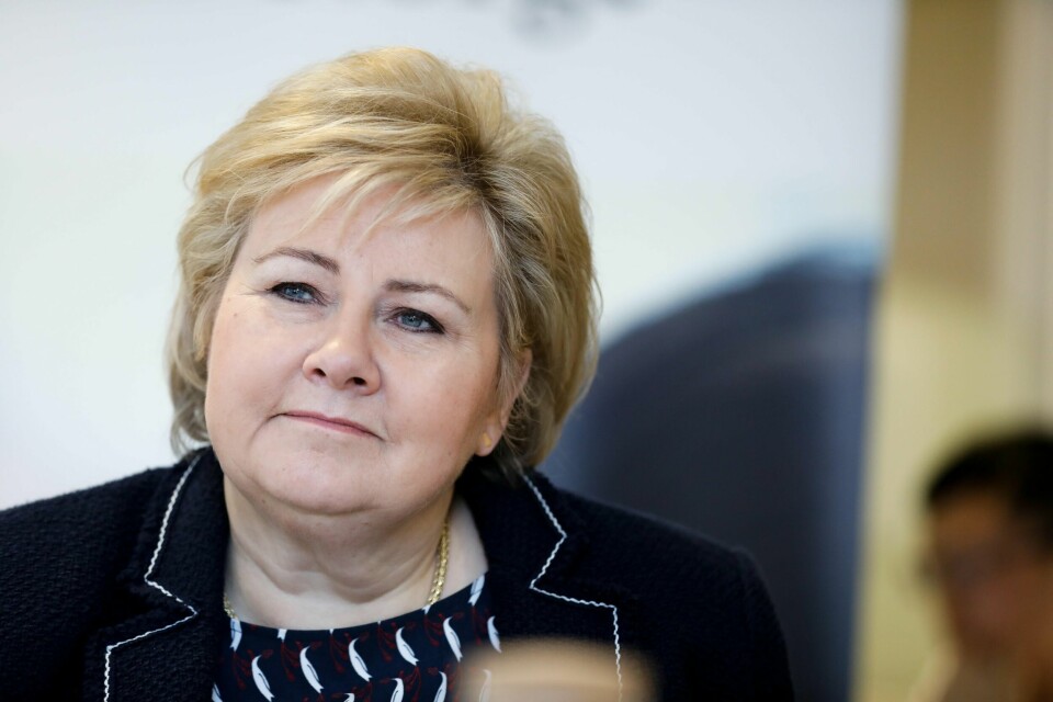 Statsminister Erna Solberg (H).