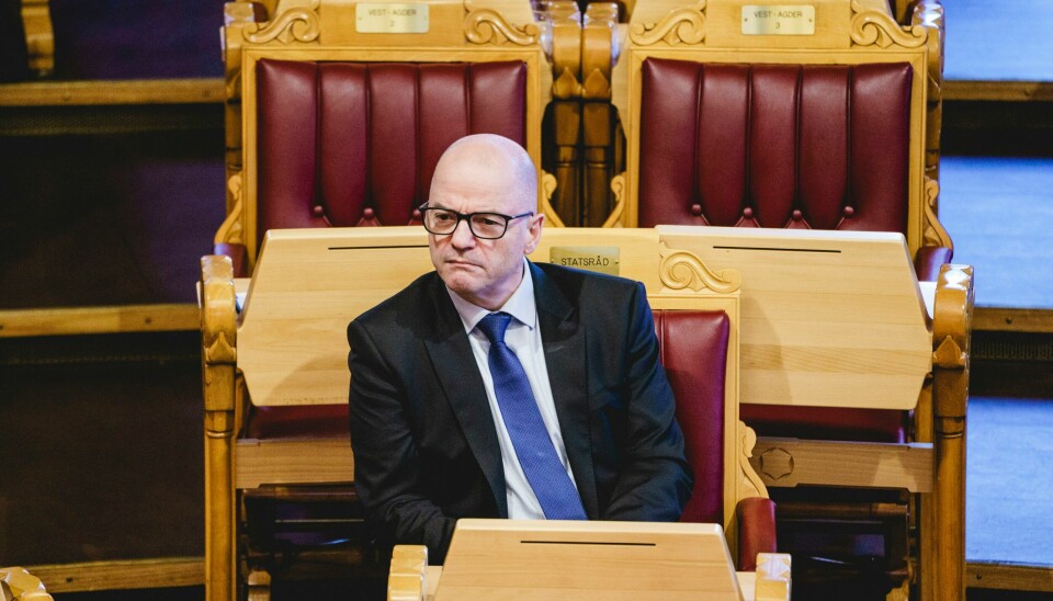 Forsvarsminister Odd Roger Enoksen (Sp). Foto: Stian Lysberg Solum / NTB Forsvarsminister Odd Roger Enoksen (Sp) og de andre nordiske forsvarsministrene oppfordrer til dialog for å løse konflikten mellom Ukraina og Russland.Foto: Stian Lysberg Solum / NTB