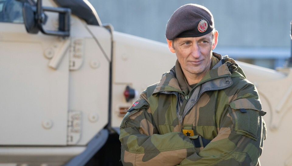 Forsvarssjef Eirik Kristoffersen.Foto: Terje Bendiksby / NTB Forsvarssjef Eirik Kristoffersen sier Norge og Russland har god dialog, men at Russland har nok styrker til å kunne invadere Ukraina når som helst. Foto: Terje Bendiksby / NTB