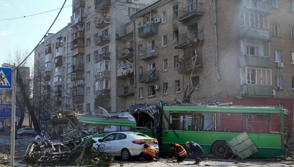 Ukraina har bedt FN-domstolen i Haag fastslå at det ikke er noe juridisk grunnlag for Russlands invasjon og gi ordre om umiddelbar stans i krigshandlingene. Arkivfoto: Efrem Lukatskyj / AP / NTB Ukraina har bedt FN-domstolen i Haag fastslå at det ikke er noe juridisk grunnlag for Russlands invasjon og gi ordre om umiddelbar stans i krigshandlingene. Arkivfoto: Efrem Lukatskyj / AP / NTB