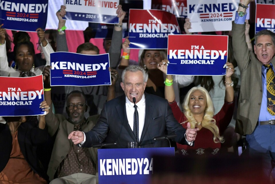 VALGKAMP: Robert F. Kennedy jr. kickstarter valgkampen for å bli Demokratenes presidentkandidat. Robert F. Kennedy jr. kickstarter valgkampen for å bli Demokratenes presidentkandidat. Foto: Josh Reynolds / AP / NTB