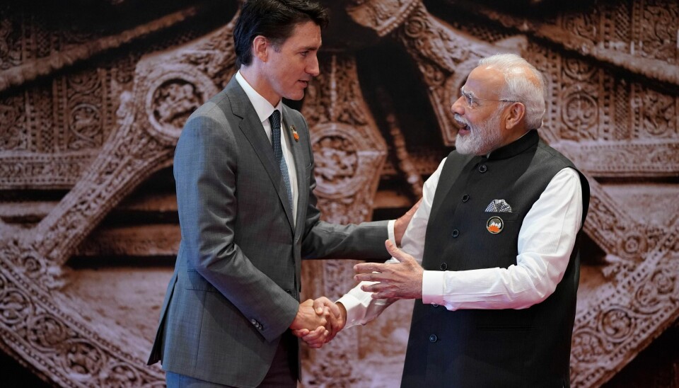 Statsminister Justin Trudeau sier han forrige uke tok opp bekymringene rundt drapet personlig med statsminister Narendra Modi da de to møttes i New Delhi. Foto: Evan Vucci / AP / NTB Statsminister Justin Trudeau sier han forrige uke tok opp bekymringene rundt drapet personlig med statsminister Narendra Modi da de to møttes i New Delhi. Foto: Evan Vucci / AP / NTB