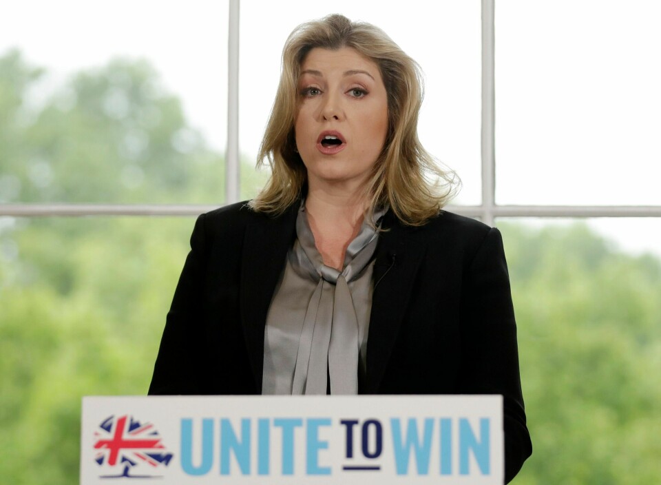 STORBRITANNIA: Penny Mordaunt er blant dem som har gått videre til første valgrunde. Handelsminister Penny Mordaunt er en potensiell kompromisskandidat til å bli Storbritannias neste statsminister. Foto: Matt Dunham / AP / NTB