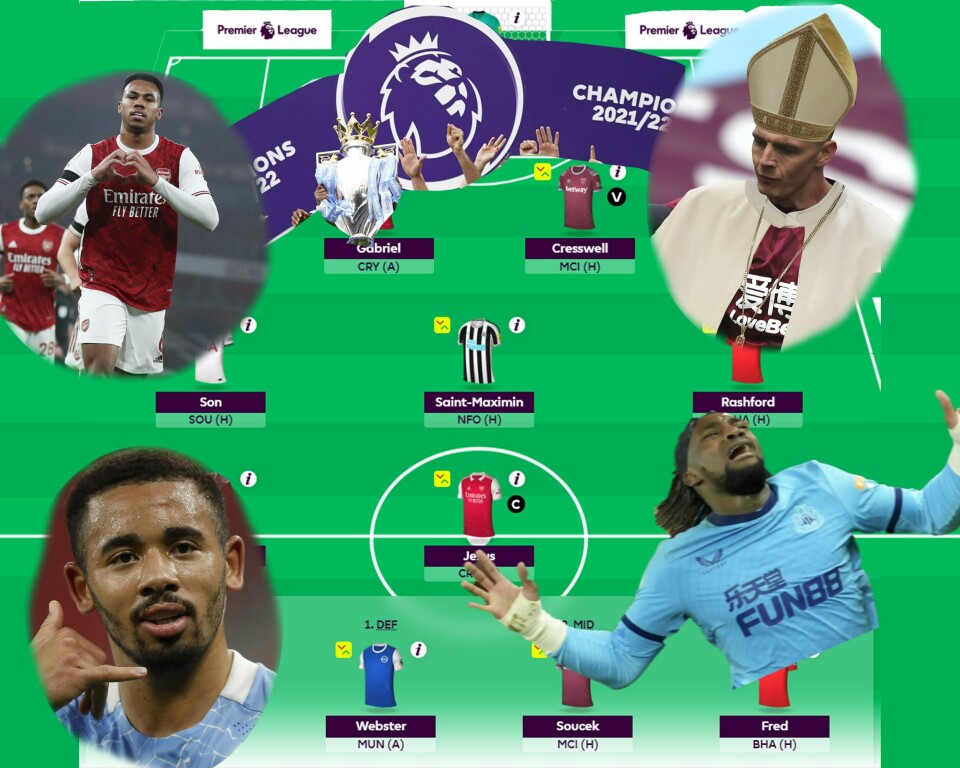 FANTASY: Vårt Land har laget et lag av bibelske proporsjoner. Kan det funke med Jesus på topp og en pave i mål? FANTASY: Vårt Land har laget et lag av bibelske proporsjoner. Kan det funke med Jesus på topp og en pave i mål?