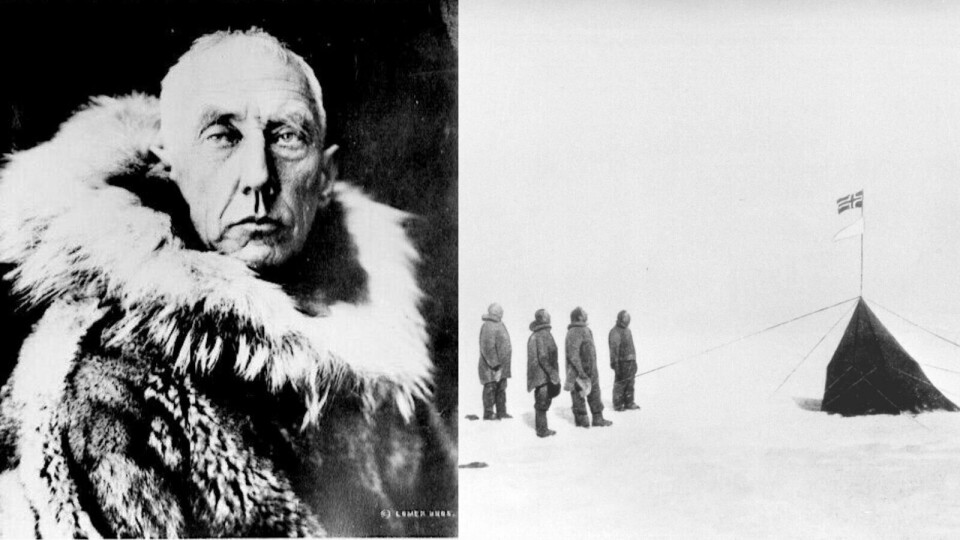 150 ÅR: Roald Amundsen var 39 år gammel da han ble den første til å nå Sydpolen sammen med sine fire ledsagere. 150 ÅR: Roald Amundsen var 39 år gammel da han ble den første til å nå Sydpolen sammen med sine fire ledsagere.
