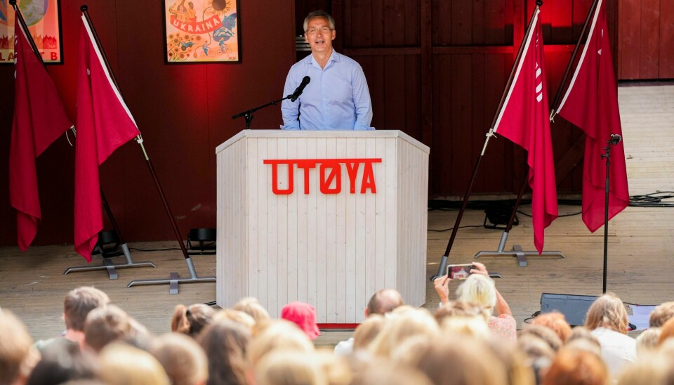 Nato-sjef Jens Stoltenberg talte torsdag under åpningen av AUFs sommerleir på Utøya. Nato-sjef Jens Stoltenberg talte torsdag under åpningen av AUFs sommerleir på Utøya.Foto: Beate Oma Dahle / NTB