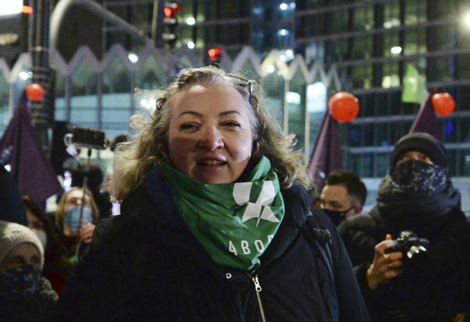 RETTIGHETSAKTIVIST: Marta Lempart risikerer opptil åtte i fengsel etter at hun er tiltalt for flere lovbrudd i kampen mot Polens strenge abortlov. Arkivfoto: Czarek Sokolowski / AP / NTB