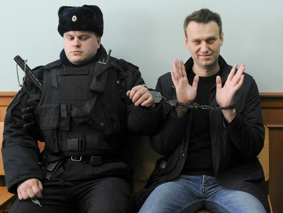 Den russiske opposisjonspolitikeren Aleksej Navalnyj ble onsdag utropt som vinner av årets Sakharov-pris, EU-parlamentets høyeste utmerkelse. Navalnyj får prisen for sitt arbeid for grunnleggende menneskerettigheter i hjemlandet.Foto: AP / NTB Den russiske opposisjonspolitikeren Aleksej Navalnyj ble onsdag utropt som vinner av årets Sakharov-pris, EU-parlamentets høyeste utmerkelse. Navalnyj får prisen for sitt arbeid for grunnleggende menneskerettigheter i hjemlandet.Foto: AP / NTB