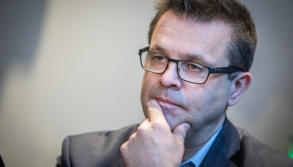 FIKK TRUSLER I POSTEN: Frank Sve fortalte om drapstrusler fra talerstolen i Stortinget torsdag. Foto: Ole Berg-Rusten / NTB