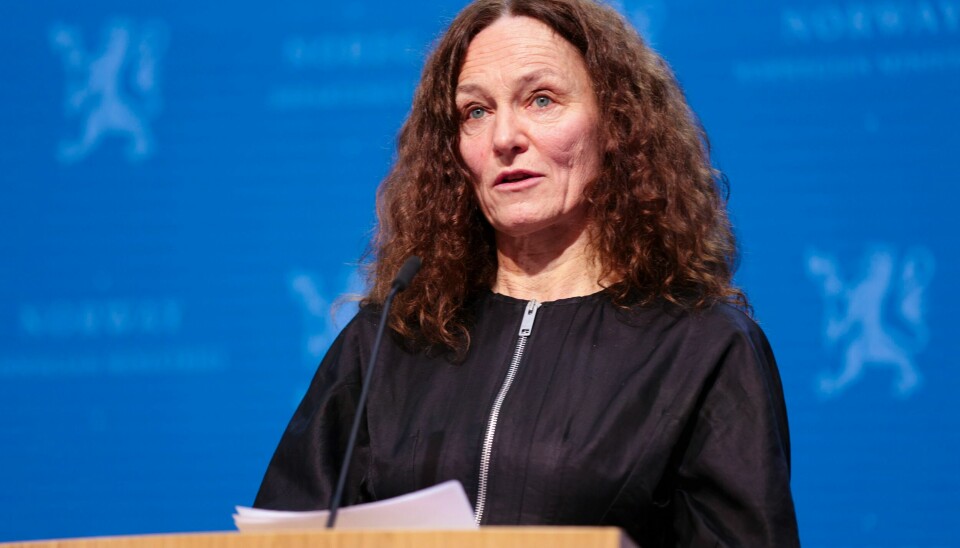 ORIENTERER: FHI-direktør Camilla Stoltenberg. FHI-direktør Camilla Stoltenberg under pressekonferanse om koronasituasjonen lørdag formiddag.Foto: Beate Oma Dahle / NTB