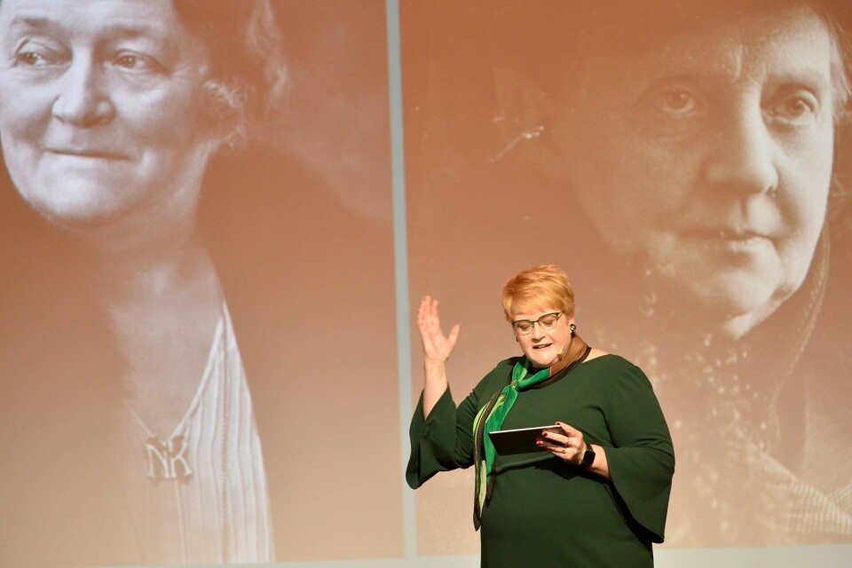 Trine Skei Grande på Venstres landsmøte 2019.