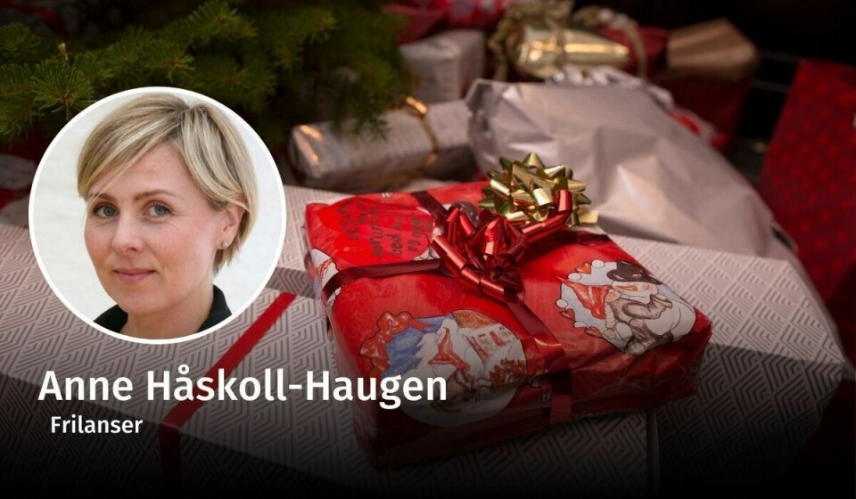 GAMMELT UNDER TREET: Stadig flere nordmenn syns det er fint å gi og få brukte gaver til jul. Det gir Anne Håskoll-Haugen håp på jordklodens vegne. Anne Håskoll-Haugen, brukte gaver, debatt