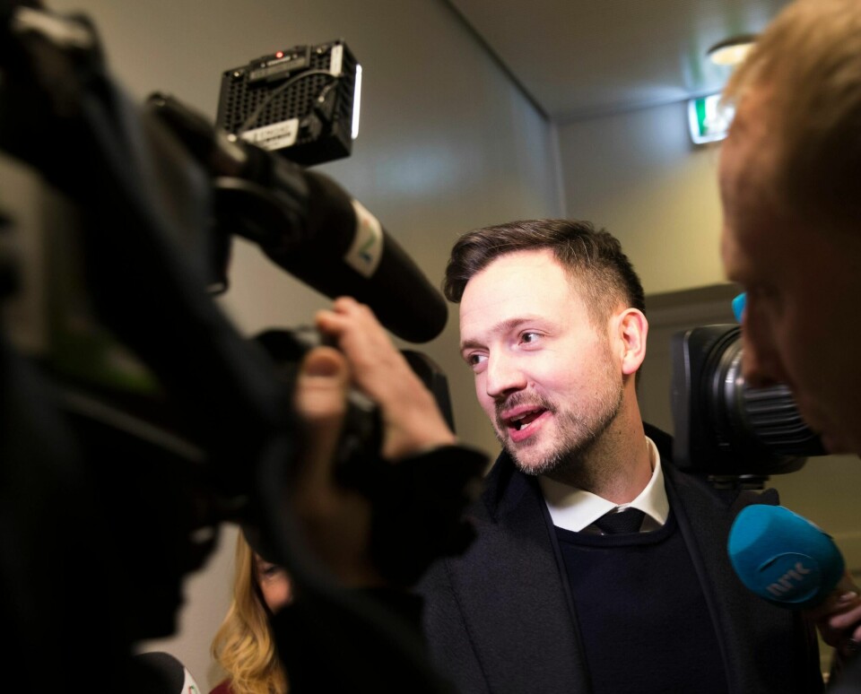 Oslo 20190123.Utviklingsminister Dag Inge Ulstein på vei inn til det første møte i stortingsgruppa etter at KrF gikk inn i regjeringen.Foto: Terje Bendiksby / NTB scanpix Oslo 20190123.Utviklingsminister Dag Inge Ulstein på vei inn til det første møte i stortingsgruppa etter at KrF gikk inn i regjeringen.Foto: Terje Bendiksby / NTB scanpix