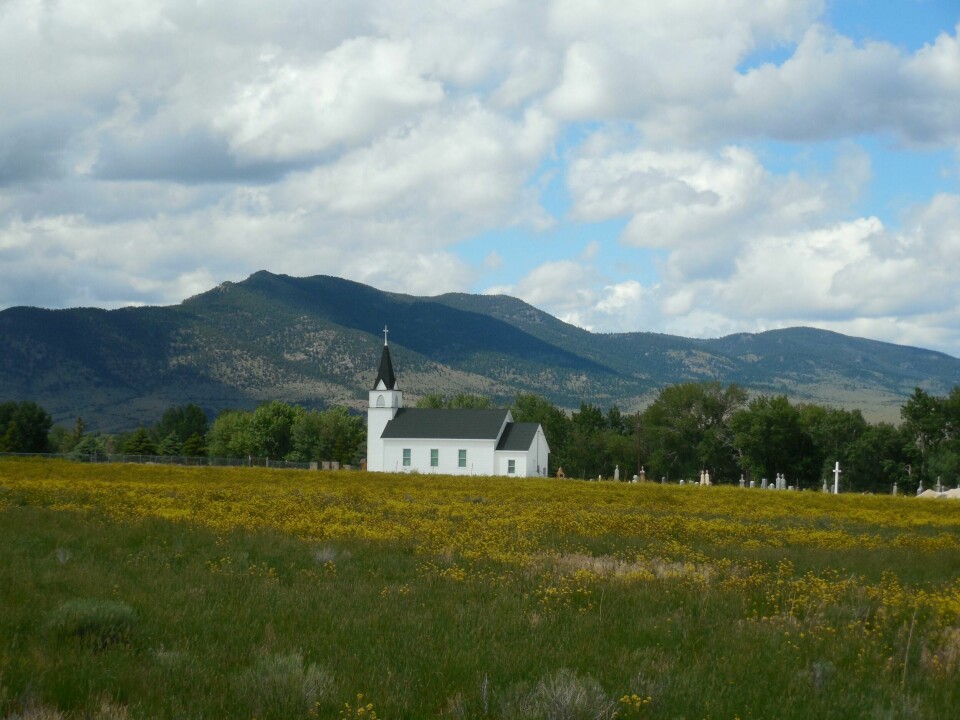 Evangelisk kirke i USA. Illustrasjonsbilde.