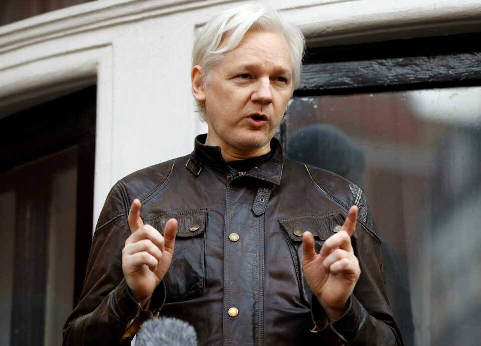 FRI: Assange går fri etter at han denne uken vil erklære seg skyldig på ett tiltalepunkt, ifølge rettsdokumenter. Bildet er av Julian Assange i 2017.