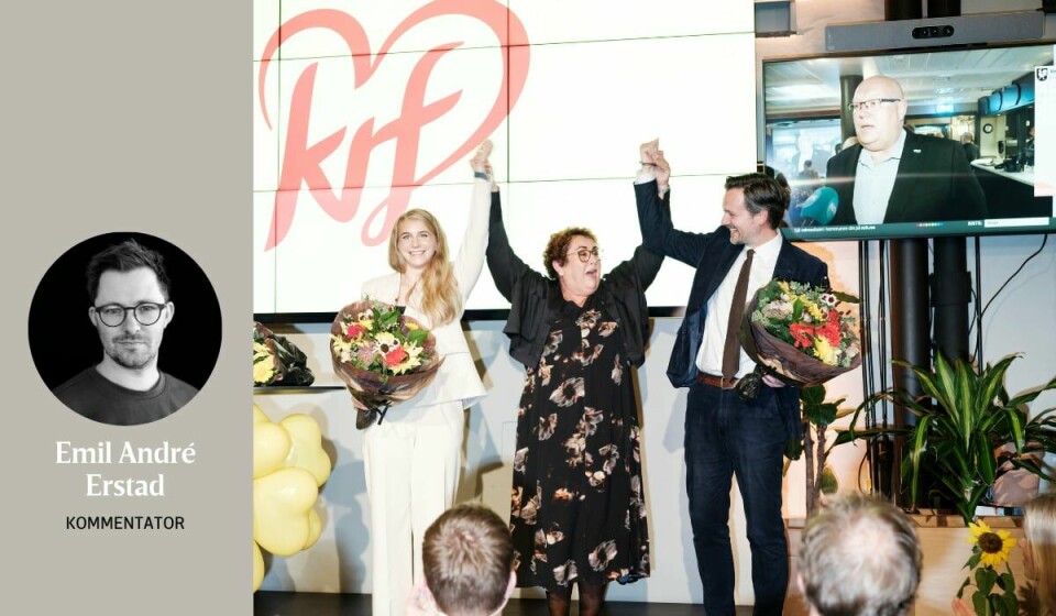 EXIT: For partileiar Olaug Bollestad er nestleiarens avgang dårleg nytt. Der det allereie var i ferd med å skje ei full utskifting på mange av stortingslistene med nye listetoppar med ei ny KrF-linje, var Dag Inge Ulstein frå Hordaland eit av Bollestads lojale og sikre kort på Stortinget, skriv kommentator Emil André Erstad. kk