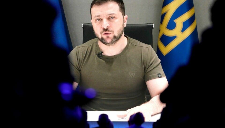 ZELENSKYJ: Ukrainas president Volodymyr Zelenskyj beskriver situasjonen i Sievjerodonetsk som vanskelig. Foto: Markus Schreiber / AP / NTB