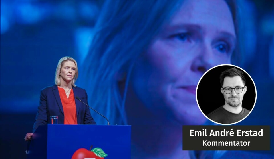 FOTEN NED: Det ville tent Erna Solberg til ære om ho for ein gongs skuld no sette foten ned og skapet på plass, skriv kommentator Emil André Erstad. k