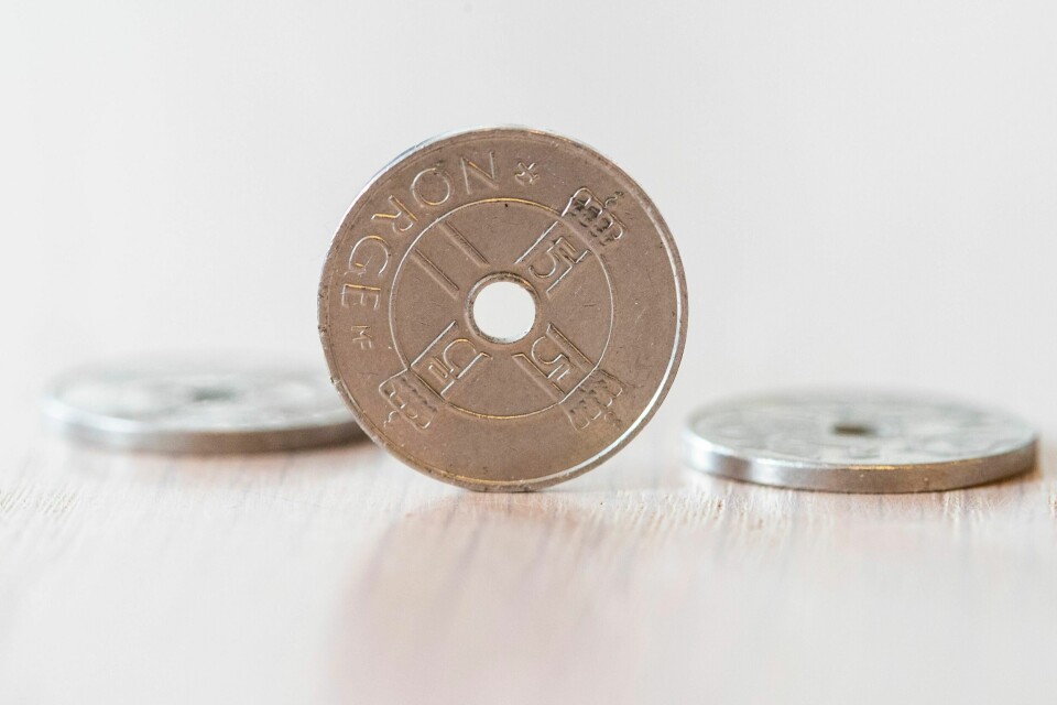 Oslo 20200323. Den norske krona har falt med rundt 30 prosent på en med.Foto: Terje Pedersen / NTB
