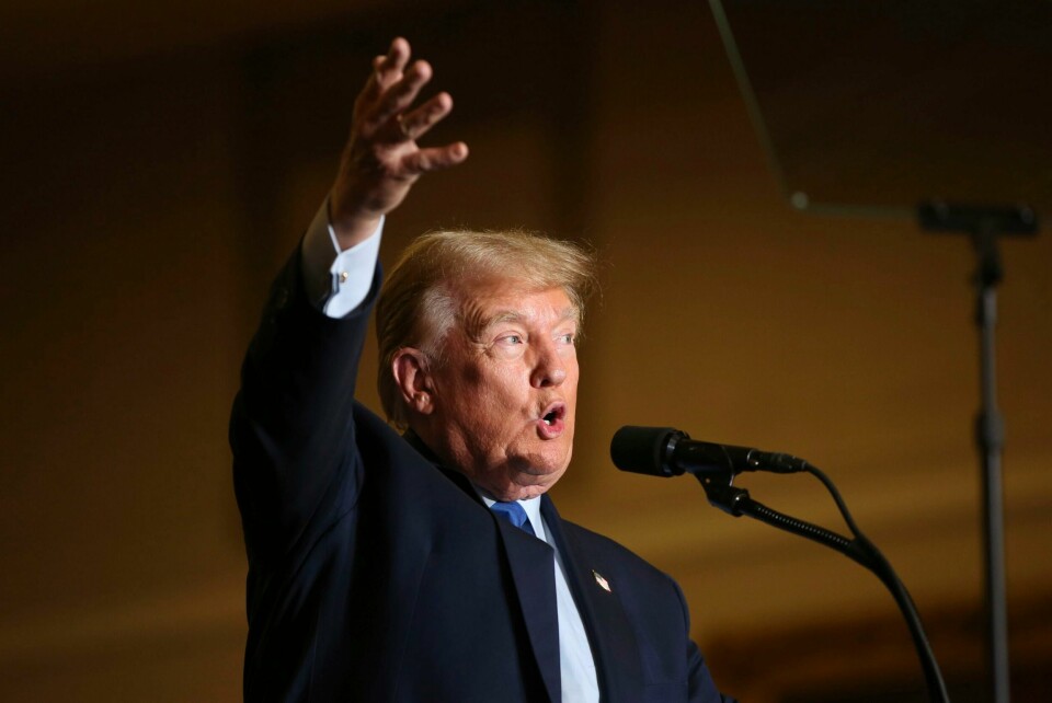 Tidligere president Donald Trump på et valgmøte. Foto: Reba Saldanha / AP / NTB Tidligere president Donald Trump på et valgmøte. Foto: Reba Saldanha / AP / NTB