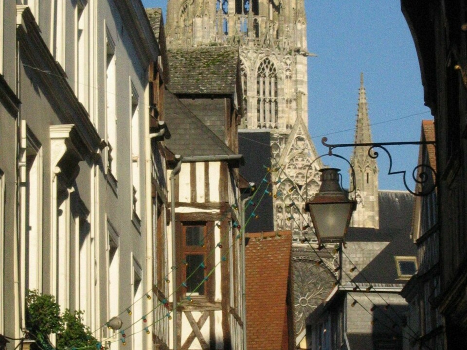 Gatebilde fra Rouen, Frankrike. Gatebilde fra Rouen, Frankrike