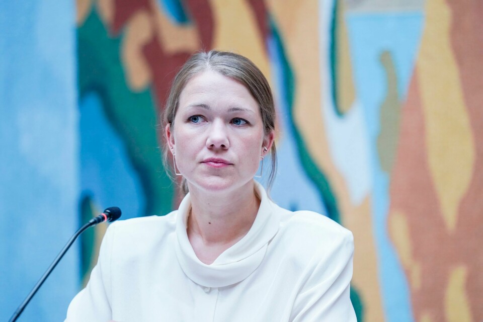 MOTIVERT: Une Bastholm tar sats på en ny periode som stortingspolitiker. Une Bastholm i Miljøpartiet De Grønne (MDG) mener det er naturlig at Per-Willy Amundsen trekker seg fra ledervervet. Foto: Lise Åserud / NTB
