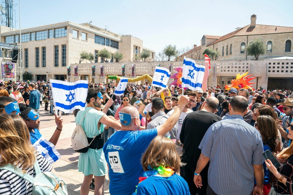 Valg i Israel. Jerusalem. Moshe Ya'alon, Blue and White party.