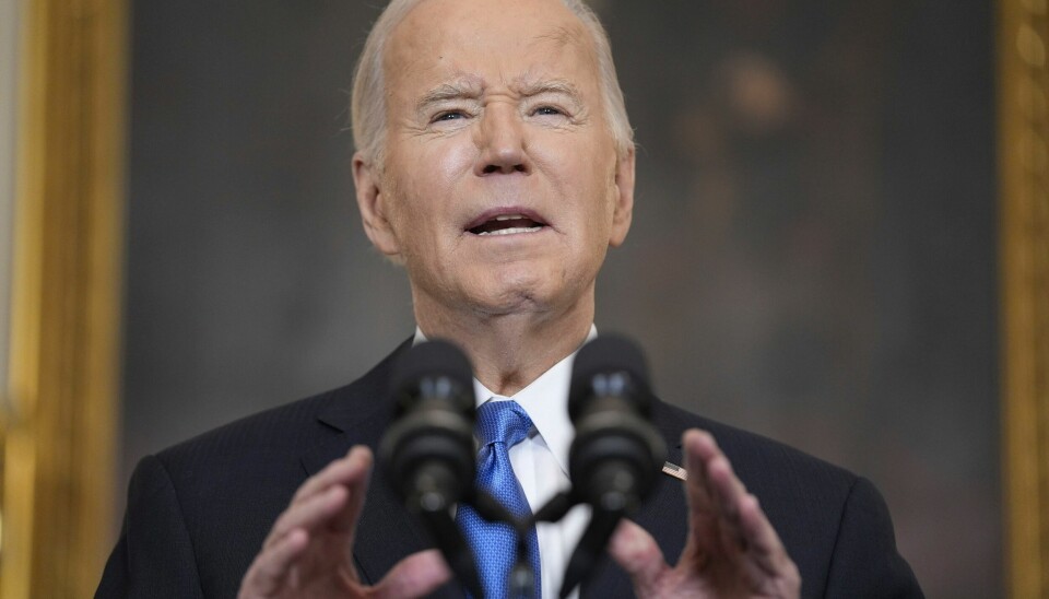 President Joe Biden langer ut mot Donald Trump og hans Nato-uttalelser. President Joe Biden langer ut mot Donald Trump og hans Nato-uttalelser. Foto: Evan Vucci / AP / NTB