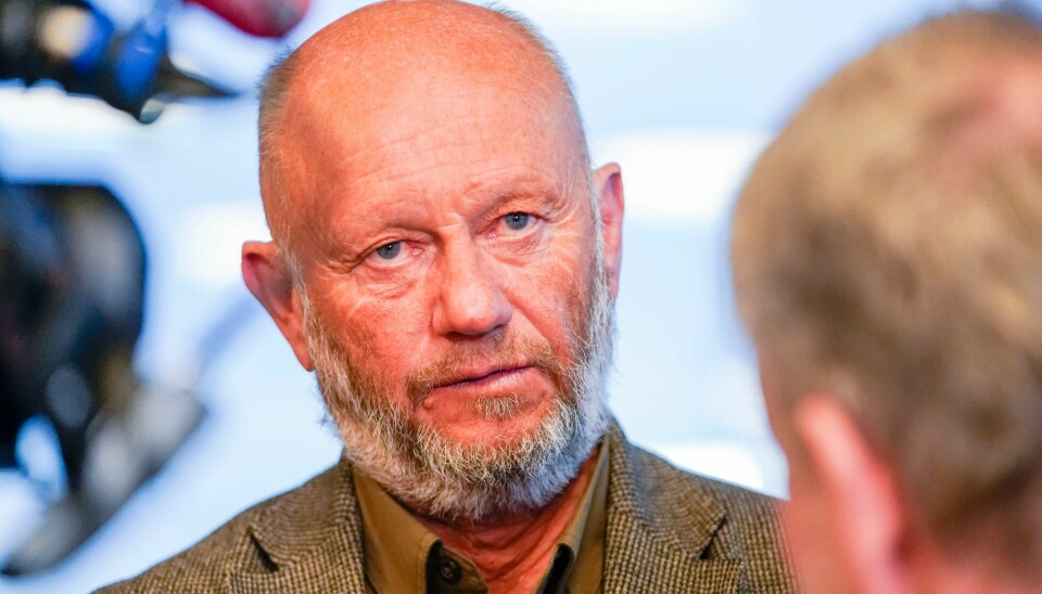 Tidligere direktør Stein Lier-Hansen i Norsk Industri hadde med seg Else-May Botten på jakt i 2015. Norsk Industri-sjef Stein Lier-Hansen sier at det at Sindre Finnes satset penger på at arbeidsgiverorganisasjonens bedrifter skulle falle på børsen, er et brudd på lojalitetsplikten. Foto: Terje Pedersen / NTB