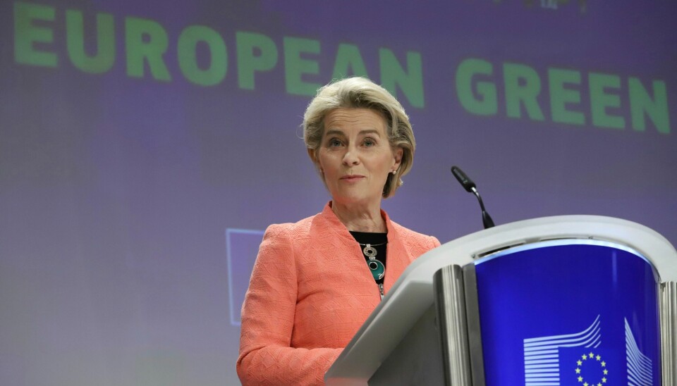 KLIMAPLAN: President Ursula von der Leyen I EU-kommisjonen la onsdag fram EU store plan for klimanøytralitet i 2055