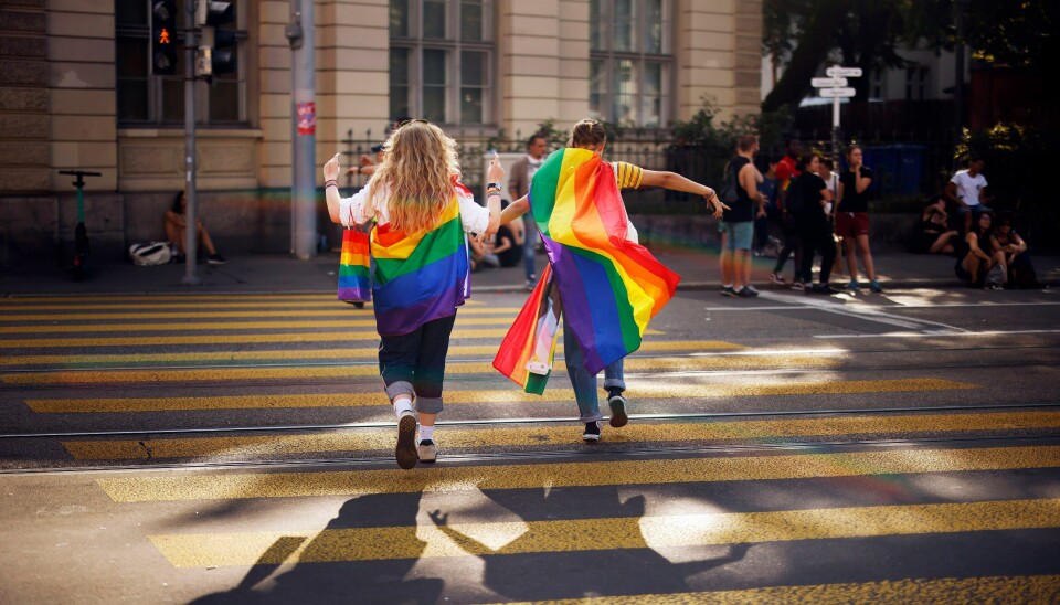 PRIDE: Sveits stemte søndag for at landet skal innføre likekjønnet ekteskap. Her fra Pride-paraden i Zürich i starten av september. Sveits stemmer søndag over om landet skal innføre likekjønnet ekteskap. Her fra Pride-paraden i Zürich i starten av september. Arkivfoto: Michael Buholzer / Keystone via AP / NTB