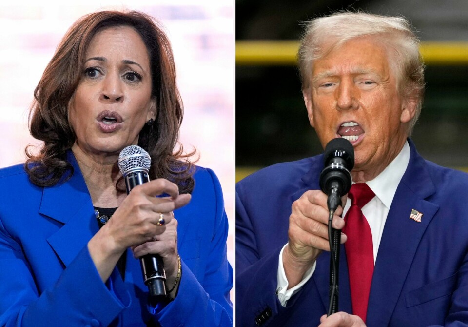 Tirsdag kveld møtes USAs visepresident Kamala Harris (t.v.) og ekspresident Donald Trump til presidentdebatt for første gang. Debatten er den eneste hittil som er planlagt i valgkampen, og mye står på spill. Foto: AP / NTB To dager før Kamala Harris og Donald Trump møtes til TV-debatt, viser en nasjonal måling at avstanden mellom dem er mindre enn feilmarginen. En annen måling viser at det er like jevnt i vippestatene Michigan, Pennsylvania og Wisconsin. Foto: AP / NTB