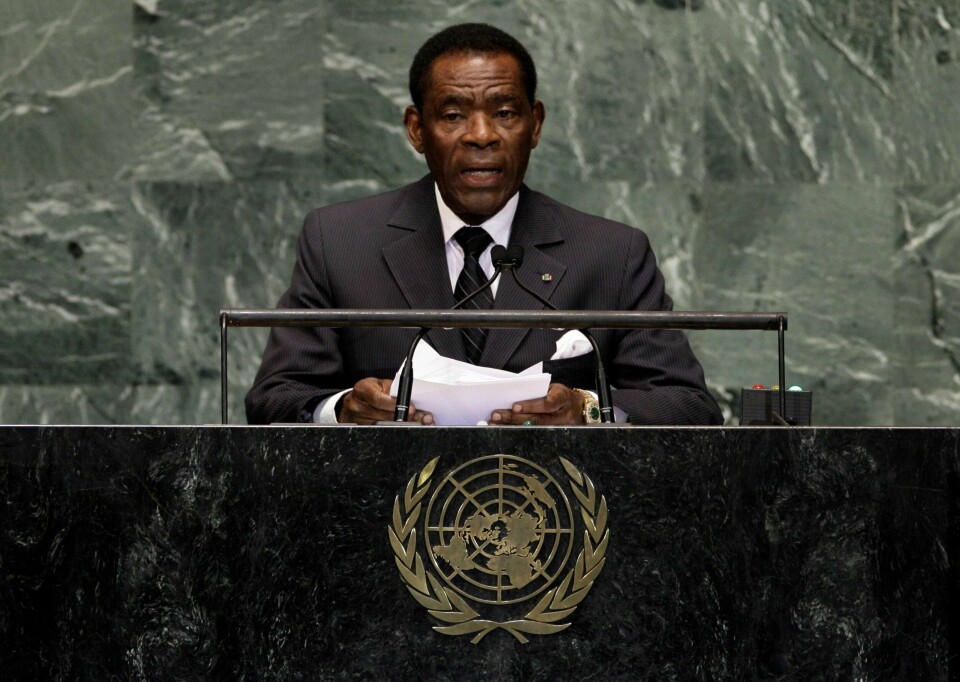 Teodoro Obiang Nguema Mbasogo (77) har styrt Ekvatorial-Guinea sidan 1979.