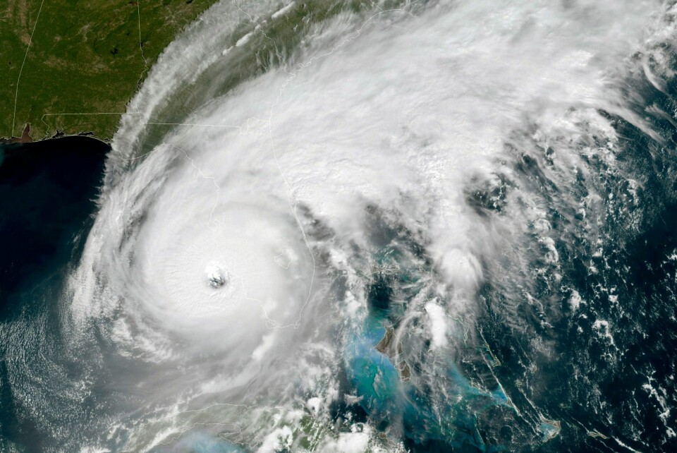 Orkanen Ian har truffet Florida, og det meldes om store skader. Foto: NOAA / AP / NTB Orkanen Ian har truffet Florida og det advares om store skader. Foto: NOAA / AP / NTB