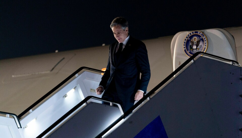 USAs utenriksminister ankom sent onsdag kveld Rwandas hovedstad Kigali. Foto: AP / NTB USAs utenriksminister ankom sent onsdag kveld Rwandas hovedstad Kigali. Foto: AP / NTB