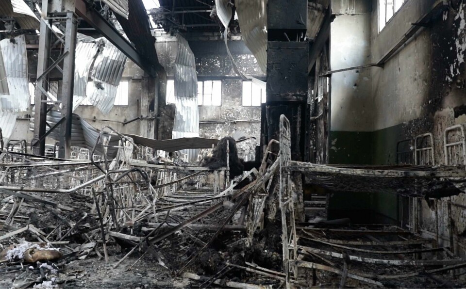 Fengselet i Olenivka, der 53 ukrainske krigsfanger skal ha blitt drept i en eksplosjon 29. juli, er ett av stedene forskerne har identifisert som et russisk filtreringssenter: Arkivfoto: AP / NTB Fengselet i Olenivka, der 53 ukrainske krigsfanger skal ha blitt drept i en eksplosjon 29. juli, er ett av stedene forskerne har identifisert som et russisk filtreringssenter: Arkivfoto: AP / NTB